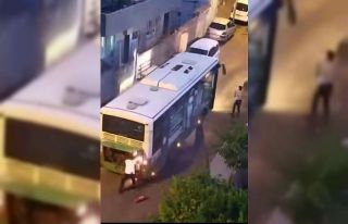 Batman’da seyir halindeki otobüs alev aldı