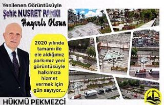 Bayburt’ta Şehit Nusret Parkı’ndaki çalışmalarda...