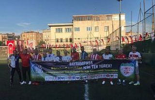 Bayrampaşa’da Milli Takım’a destek maçı düzenlendi