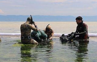 Belediye Başkanı, dalgıç kıyafeti giyip salya...