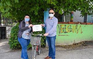 Belediyenin başlattığı bisiklet kampanyası yoğun...