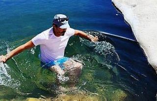 Berit Dağı’nda kar suyu keyfi