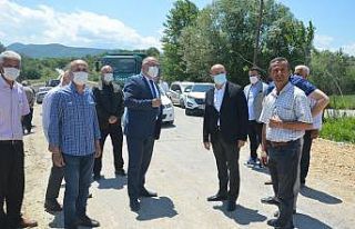Beş köyün gurup yolu 14 Milyon Liraya maloldu