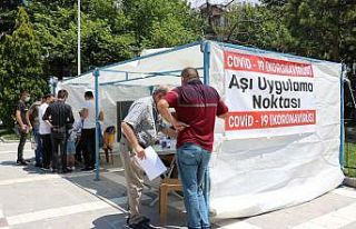 Beyşehir’de aşı uygulama noktası kuruldu