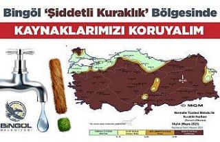 Bingöl belediyesinden su tasarrufu çağrısı