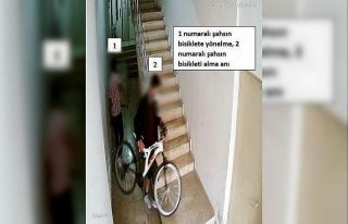 Bisiklet hırsızları güvenlik kameralarından kaçamadı