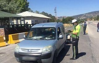 Burdur’da 190 araç sürücüne ceza