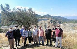 Burhaniye’de Reşitköy Barajı inşaatı devam...