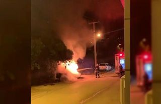 Bursa’da geceyi alevler aydınlattı