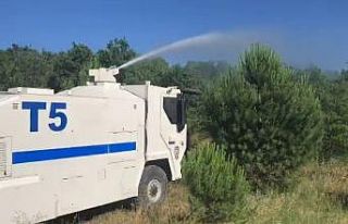 Bursa’da orman yangınına TOMA’lı müdahale