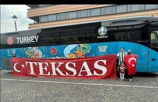 Bursaspor taraftarı Milli Takımı Roma’da destekliyor