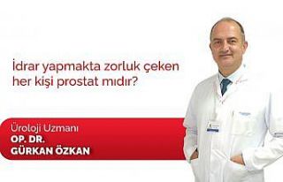 Bütün idrar zorluğu olan hastalar prostat değil