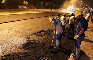 Büyükşehir ve KASKİ’den gece mesaisi