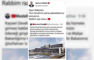 Cabbar ve Turan’dan ’hastane’ teşekkürü