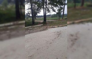 Çameli’de sağanak yağış sele dönüştü