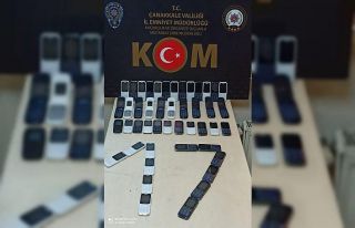 Çanakkale’de gümrük kaçağı cep telefonu operasyonu