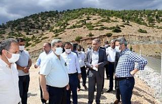 Çelikhan Yeşiltepe Baraj Göleti sulamaya açılıyor