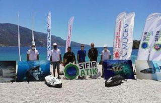 Çevre gününde deniz temizliği