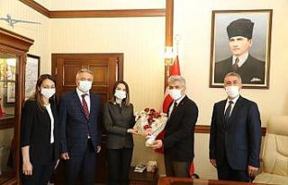 Çevre ve Şehircilik İl Müdürlüğü heyetinden...