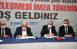 Çorum Belediyesinde toplu iş sözleşmesi sevinci