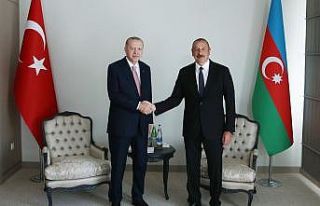 Cumhurbaşkanı Erdoğan, Aliyev ile bir araya geldi