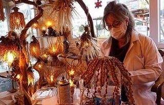 Dal ve kökleri dekoratif ışık sistemlerine dönüştürüyor