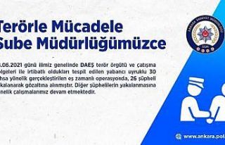 DEAŞ terör örgütüne yönelik eş zamanlı operasyon:...