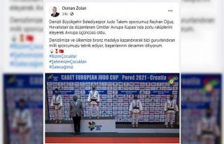 Denizli Büyükşehirli judocu Oğuz Avrupa 3’ncüsü