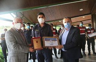 Develi’de ilçe protokol, tayini çıkan jandarma...