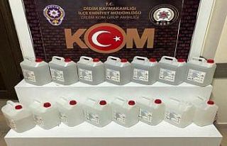 Didim’de 55 litre etil alkol ele geçirildi