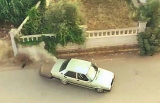 Drift yaparken köpeği görüp kontrolden çıktı,...