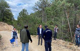 Dumlupınar’da ormanlık alanlarda yangın yolu...