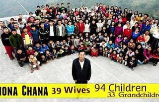 Dünyanın en geniş ailesine sahip Ziona Chana hayatını...