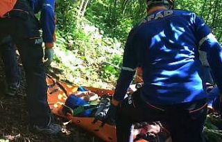 Düştüğü yerden iki saat sonra kurtarıldı