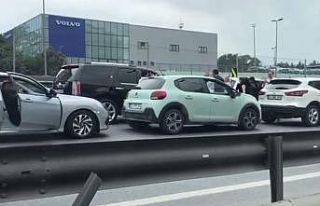 E5 Karayolunda çiftetelli oynadılar