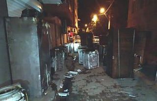 Edremit’te beyaz eşya servisinde yangın paniği