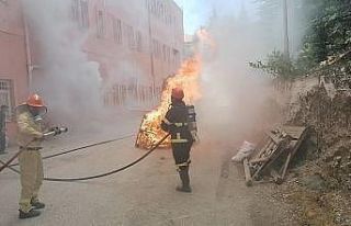 Eğirdir’de hasta tahliyesi tatbikatı gerçeği...