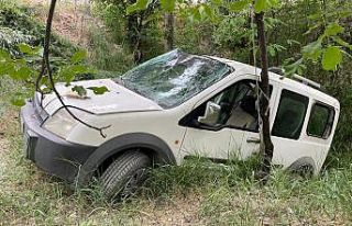 Elazığ’da hafif ticari araç şarampole uçtu:...