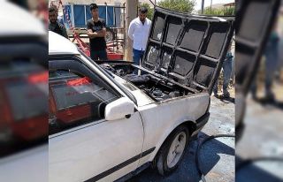 Elazığ’da iki ayrı araç yangını