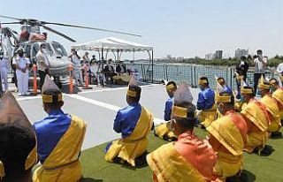 Endonezya Donanmasına ait İskender Muda 367 gemisi...