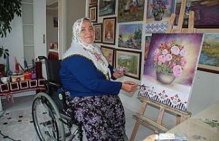 Engellere kafa tutan kadın: "Şalvarlı ressam"