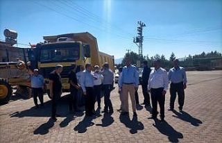 Erdoğan, asfalt çalışmalarını inceledi