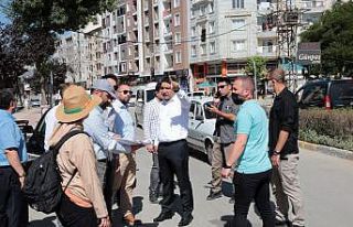 Erek Dağı Caddesi’nde yenileme çalışmaları...