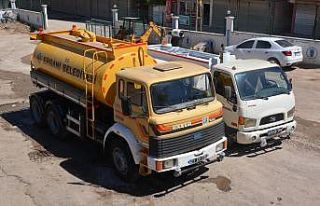 Ergani’de kullanılamaz haldeki 2 su tankeri yenilendi