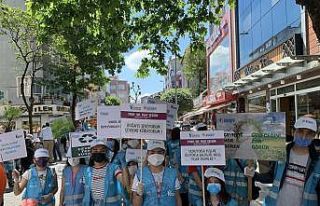 Esenler’de öğrencilerden çevre yürüyüşü