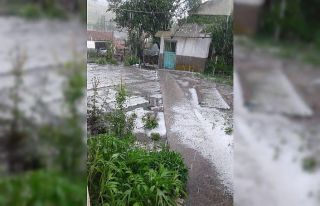 Eskişehir’e fındık büyüklüğünde dolu yağdı