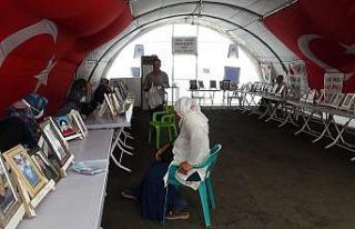 Evlat nöbetindeki anne oğluna teslim olması için...