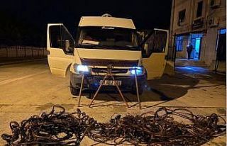 Fabrikadan 70 bin TL’lik kablo çalan hırsız sevgililer...