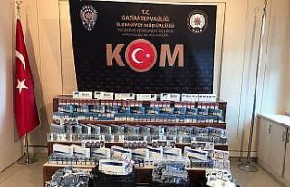 Gaziantep’te 3 bin 400 paket kaçak sigara ele geçirildi