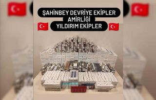 Gaziantep’te 4 bin 297 paket kaçak sigara ele geçirdi